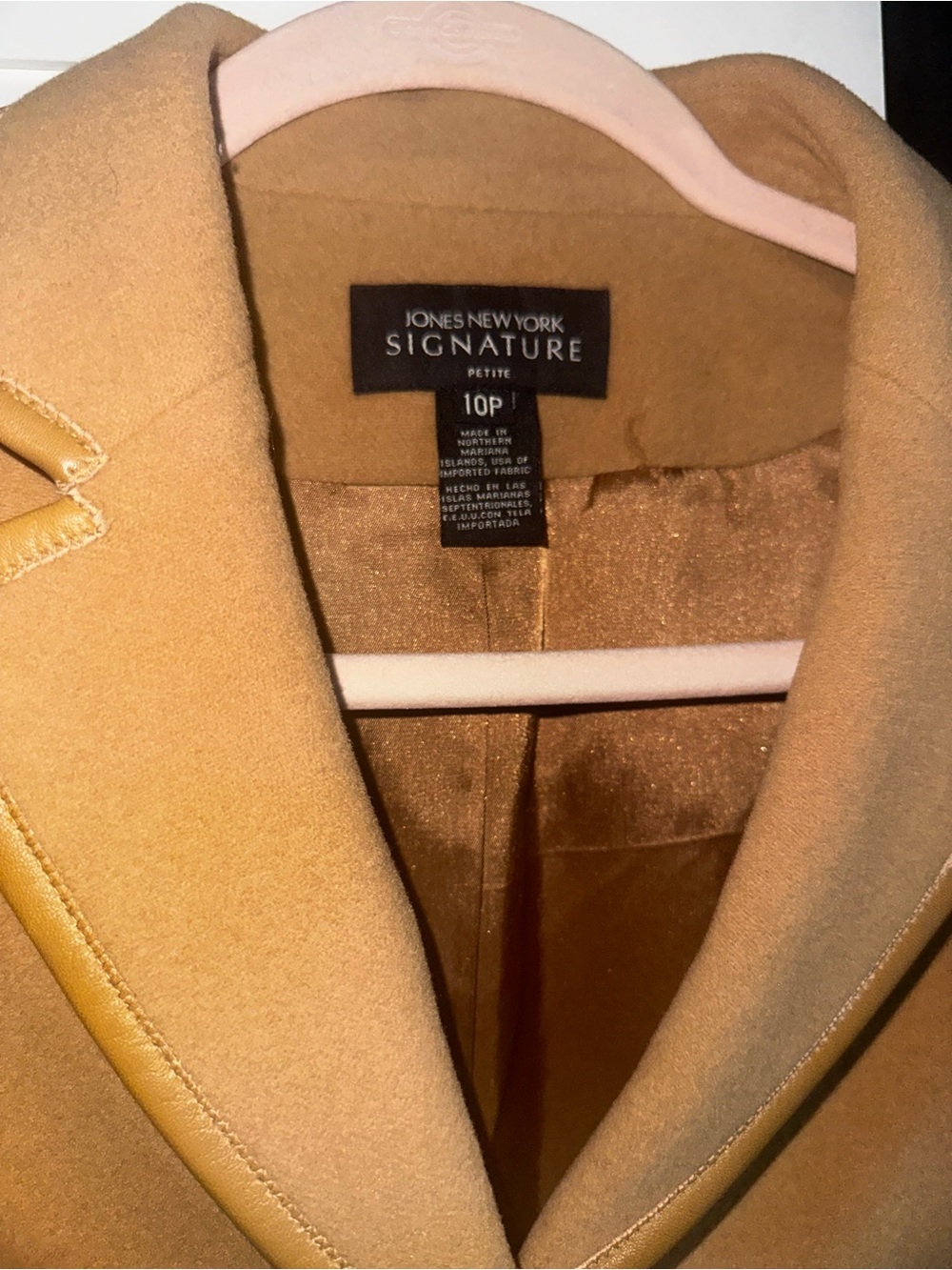 VINTAGE Jones New York Blazer- Camel Color - Picture 3 of 11
